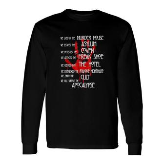 American Movies Horror Story Long Sleeve T-Shirt | Mazezy