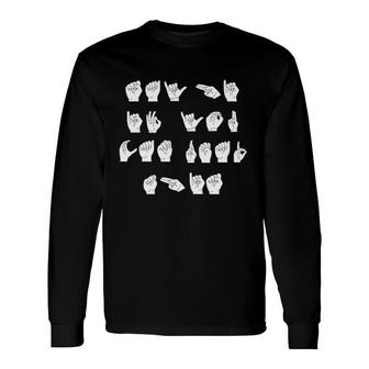 American Sign Language Say Hi If You Can Read Long Sleeve T-Shirt T-Shirt | Mazezy