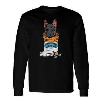 Antidrepressant German Shepherd Cute K9 Dog Lover Owner Long Sleeve T-Shirt | Mazezy