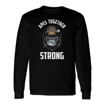 Apes Together Strong Amc Gme Long Sleeve T-Shirt T-Shirt | Mazezy