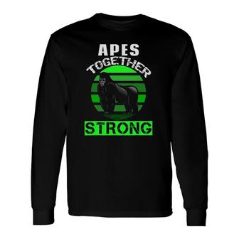 Apes Together Strong Meme Stock Gamestonk Long Sleeve T-Shirt T-Shirt | Mazezy