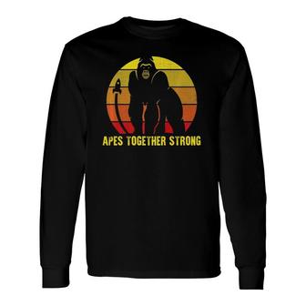 Apes Together Strong Graphic Stock Trading Meme Long Sleeve T-Shirt T-Shirt | Mazezy