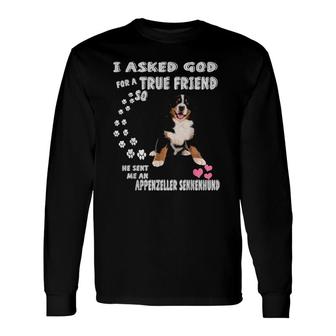 Appenzeller Mountain Dog Mom Dad Cute Appenzeller Sennenhund Long Sleeve T-Shirt T-Shirt | Mazezy