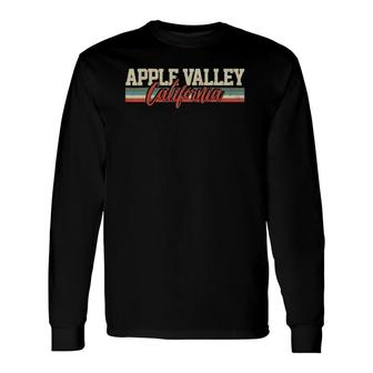 Apple Valley California Vintage Retro Long Sleeve T-Shirt T-Shirt | Mazezy