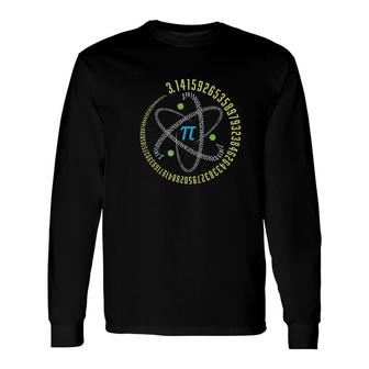Atom Pi Math Science Stem Long Sleeve T-Shirt | Mazezy