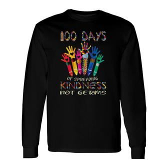 Autism Awareness 100 Days Of Spreading Kindness Not Germs Long Sleeve T-Shirt T-Shirt | Mazezy