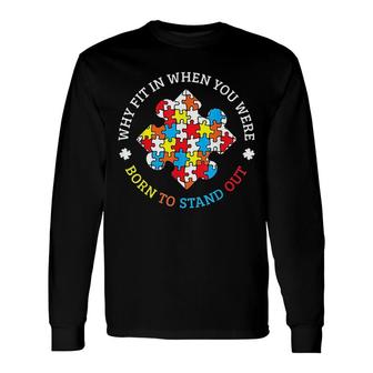 Autism Awareness Month Puzzle Aspergers Autistic Pride Long Sleeve T-Shirt T-Shirt | Mazezy