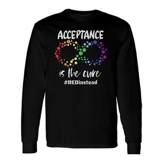 Autism Awareness Wear Red Instead In April 2022 Redinstead Long Sleeve T-Shirt T-Shirt | Mazezy