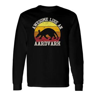 Awesome Aardvark Costume Vintage Anteater Animal Long Sleeve T-Shirt | Mazezy