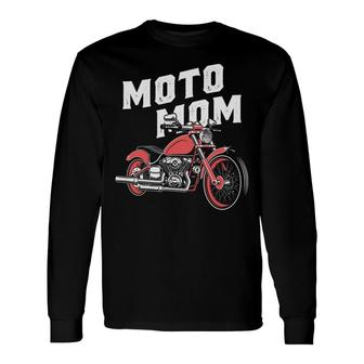 Badass Biker Mama Moto Mom For Mother S Day Long Sleeve T-Shirt - Thegiftio UK