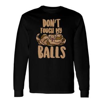 Ball Python Snake Lover Long Sleeve T-Shirt T-Shirt | Mazezy
