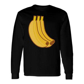 Banana Fruit Easy Lazy Diy Halloween Costume Long Sleeve T-Shirt T-Shirt | Mazezy