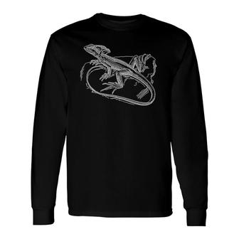 Basilisk Lizard Reptile Tee Long Sleeve T-Shirt T-Shirt | Mazezy