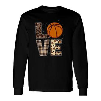 Basketball Player Leopard Cheetah Basketball Love Basketball Long Sleeve T-Shirt - Thegiftio UK