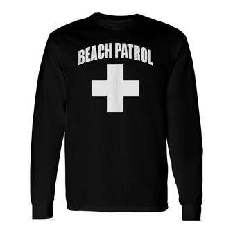 Beach Patrol Safety Lifeguard Long Sleeve T-Shirt | Mazezy UK
