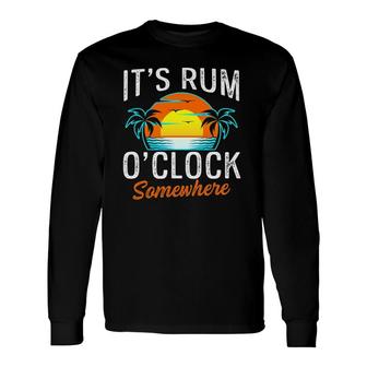 Beach Rum Drinking Long Sleeve T-Shirt T-Shirt | Mazezy