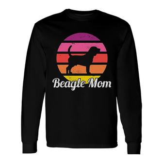 Beagle Mom I Retro Beagle Long Sleeve T-Shirt - Thegiftio