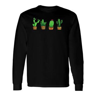 Beautiful Cactus Gardner Succulent Long Sleeve T-Shirt | Mazezy