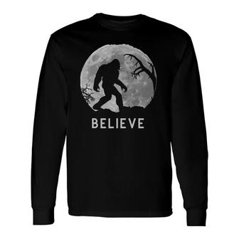 Believe Bigfoot Canadian And American Folklore Long Sleeve T-Shirt T-Shirt | Mazezy