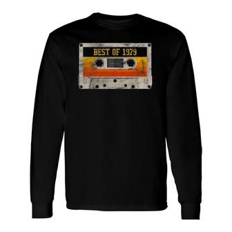 Best Of 1979 43Rd Birthday Cassette Tape Vintage Retro Long Sleeve T-Shirt | Mazezy