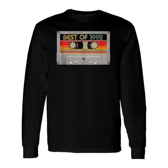 Best Of 1992 29Th Birthday Cassette Tape Vintage Long Sleeve T-Shirt | Mazezy