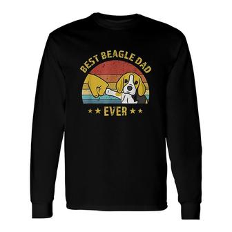 Best Beagle Dad Ever Long Sleeve T-Shirt T-Shirt | Mazezy