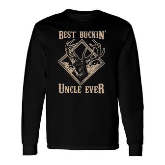 Best Buckin' Uncle Ever Deer Hunting Gif Long Sleeve T-Shirt T-Shirt | Mazezy