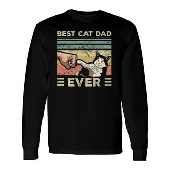Best Cat Dad Ever Kitten Enthusiast Feline Lover Father Long Sleeve T-Shirt T-Shirt | Mazezy