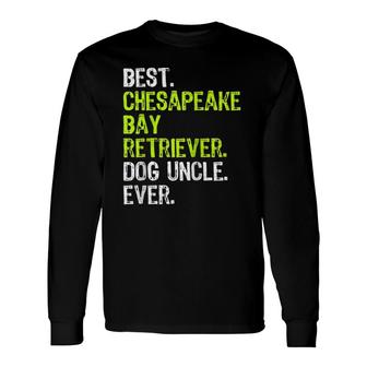 Best Chesapeake Bay Retriever Dog Uncle Ever Raglan Baseball Tee Long Sleeve T-Shirt T-Shirt | Mazezy