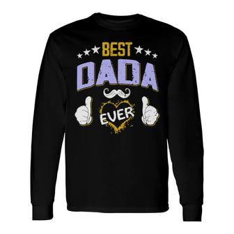 Best Dada Ever Personalized Grandpa Long Sleeve T-Shirt T-Shirt | Mazezy