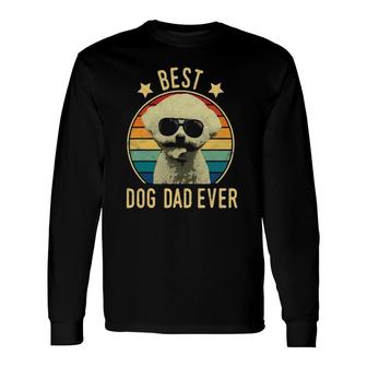 Best Dog Dad Ever Bichon Frise Father's Day Long Sleeve T-Shirt T-Shirt | Mazezy