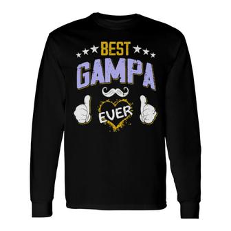 Best Ever Personalized Grandpa Long Sleeve T-Shirt T-Shirt | Mazezy
