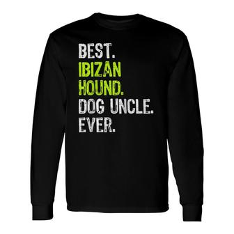 Best Ibizan Hound Dog Uncle Ever Raglan Baseball Tee Long Sleeve T-Shirt T-Shirt | Mazezy