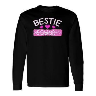 Bestie Squad Best Friends Hearts Long Sleeve T-Shirt T-Shirt | Mazezy