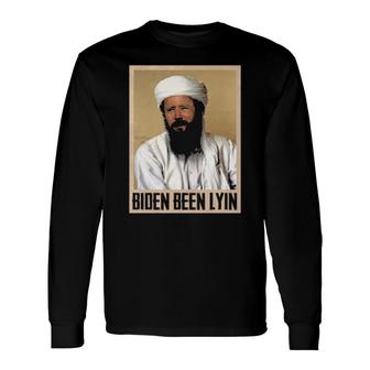 Biden Been Lyin Long Sleeve T-Shirt | Mazezy