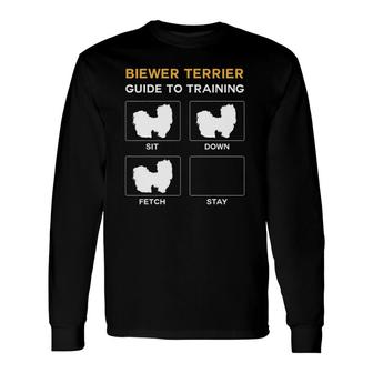 Biewer Terrier Guide To Training Dog Obedience Dog Lover Long Sleeve T-Shirt | Mazezy