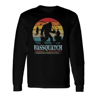 Bigfoot Bassquatch Bass Fishing Sasquatch Believer Pullover Long Sleeve T-Shirt T-Shirt | Mazezy