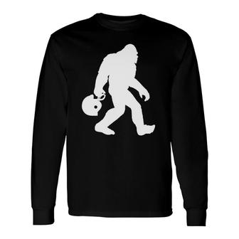 Bigfoot Football Fan For Sunday Football Lovers Long Sleeve T-Shirt T-Shirt | Mazezy