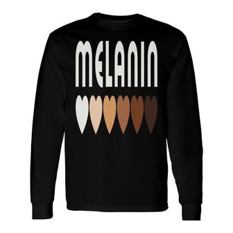 Black Empowerment Strong Girl Melanin Color Long Sleeve T-Shirt - Thegiftio UK