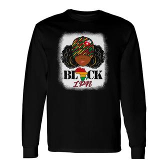 Black Lpn Nurse Messy Bun Pride African Black History Month Long Sleeve T-Shirt T-Shirt | Mazezy