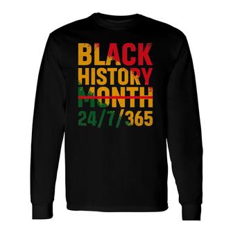 Black History Month 247365 Melanin Pride African American Long Sleeve T-Shirt T-Shirt | Mazezy UK