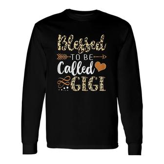 Blessed To Be Called Gigi Leopard Print Long Sleeve T-Shirt | Mazezy