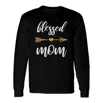 Blessed Mom Mother Matching Thanksgiving Long Sleeve T-Shirt - Thegiftio UK