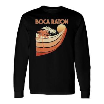 Boca Raton Retro Graphics 80S Style Fashion Apparel Tank Top Long Sleeve T-Shirt T-Shirt | Mazezy