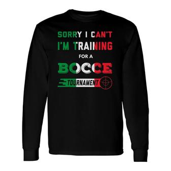 Bocce Ball Lawn Bowling Tournament Long Sleeve T-Shirt T-Shirt | Mazezy