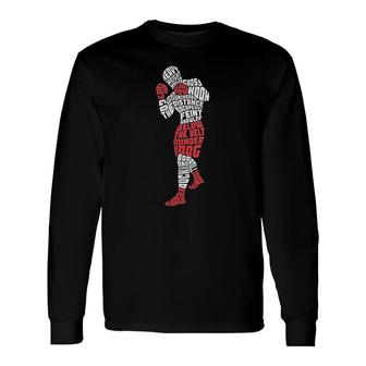 Boxing Typography Long Sleeve T-Shirt | Mazezy
