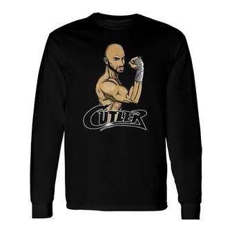 Brandon Cutler Flex Comic Art Style Pro Wrestling Long Sleeve T-Shirt | Mazezy