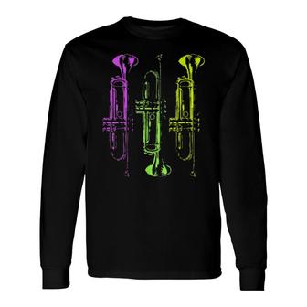 Brass Instrument Trumpet Player Trumpet Long Sleeve T-Shirt | Mazezy