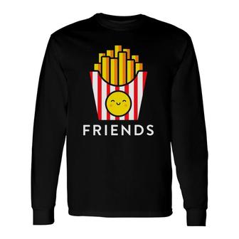 Burger Fries Best Friend Matching Bff Outfits Tee Long Sleeve T-Shirt T-Shirt | Mazezy