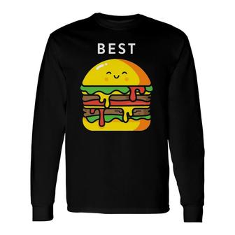 Burger Fries Best Friend S Matching Bff Outfits Tees Long Sleeve T-Shirt T-Shirt | Mazezy